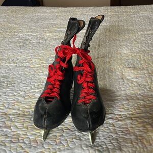 Vintage Skates with Red Laces